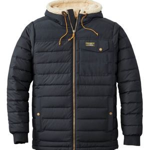 L.L. Bean Sherpa-Lined Classic Down Hooded Jacket Parka Hoodie North Face LL